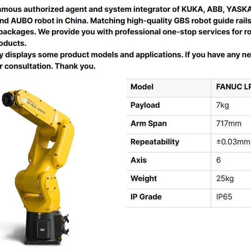 AUBO I16H Collaborative 6 Axis Material Handling Desktop Robot Payload 16kg Workspace 967.5mm with Gripper