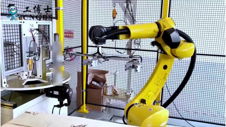 Robot Loading/Unloading for Cleaning Machine of Shock Absorber Outer Tubes