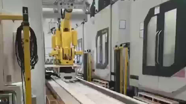 Dual-Robot Production Line with Floor Rail for Automotive Floor Panel Grinding